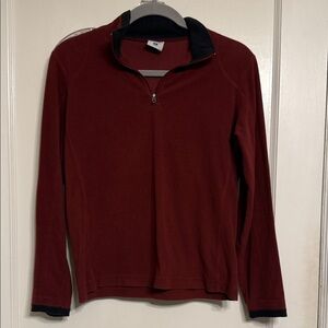 Columbia Women's Burgundy Zip-Up Sweater